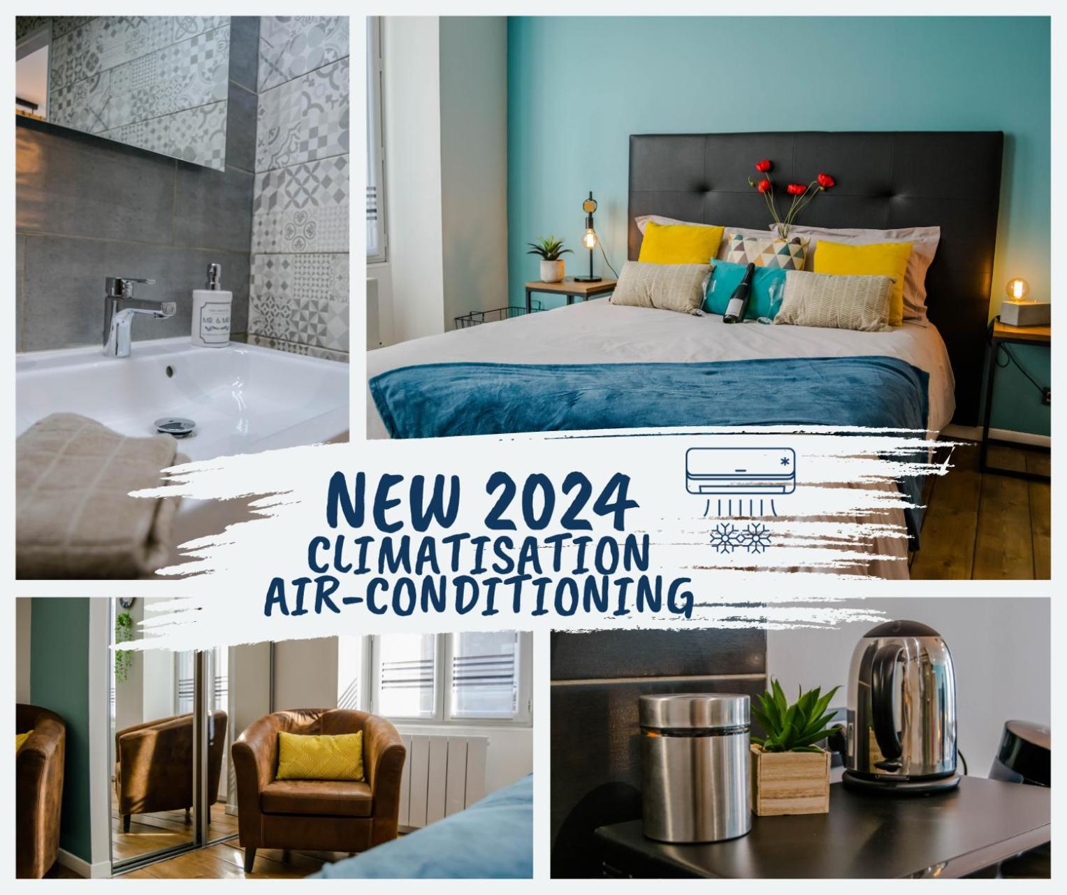 Studio 86 - Climatisation & Proche Centre-Ville- 2 Personnes - Bnb Epernay Luaran gambar